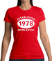 Established 1978 Roman Numerals Womens T-Shirt