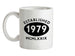 Established Roman Numerals Birthday 1979 Ceramic Mug