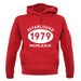 Established 1979 Roman Numerals unisex hoodie