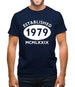 Established 1979 Roman Numerals Mens T-Shirt