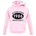 Established 1986 Roman Numerals unisex hoodie