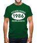 Established 1986 Roman Numerals Mens T-Shirt