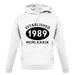 Established 1989 Roman Numerals unisex hoodie