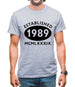 Established 1989 Roman Numerals Mens T-Shirt