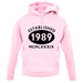 Established 1989 Roman Numerals unisex hoodie