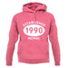Established 1990 Roman Numerals unisex hoodie