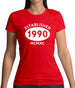 Established 1990 Roman Numerals Womens T-Shirt