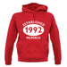 Established 1992 Roman Numerals unisex hoodie