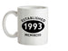Established Roman Numerals Birthday 1993 Ceramic Mug