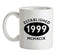 Established 1999 Roman Numerals Ceramic Mug