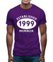 Established 1999 Roman Numerals Mens T-Shirt