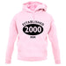 Established 2000 Roman Numerals unisex hoodie