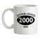 Established Roman Numerals Birthday 2000 Ceramic Mug