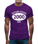 Established 2000 Roman Numerals Mens T-Shirt