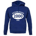 Established 2000 Roman Numerals unisex hoodie