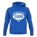 Established 2000 Roman Numerals unisex hoodie