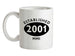 Established Roman Numerals Birthday 2001 Ceramic Mug