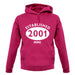 Established 2001 Roman Numerals unisex hoodie