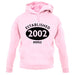 Established 2002 Roman Numerals unisex hoodie