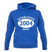 Established 2004 Roman Numerals unisex hoodie