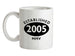 Established Roman Numerals Birthday 2005 Ceramic Mug