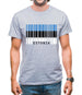 Estonia Barcode Style Flag Mens T-Shirt
