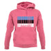 Estonia Barcode Style Flag unisex hoodie