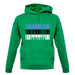 Estonia Barcode Style Flag unisex hoodie