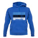 Estonia Barcode Style Flag unisex hoodie
