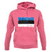 Estonia Grunge Style Flag unisex hoodie