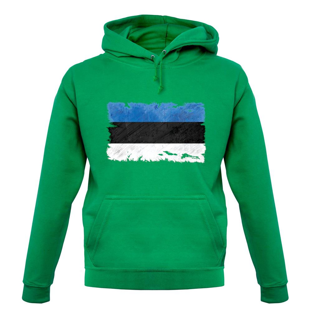 Estonia Grunge Style Flag unisex hoodie