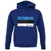 Estonia Grunge Style Flag unisex hoodie