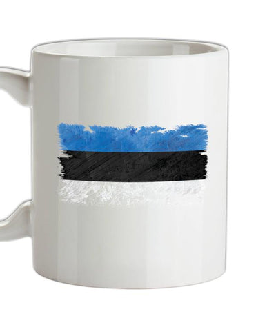Estonia Grunge Style Flag Ceramic Mug