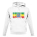 Ethiopia Barcode Style Flag unisex hoodie