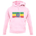 Ethiopia Barcode Style Flag unisex hoodie
