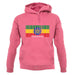 Ethiopia Barcode Style Flag unisex hoodie