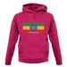 Ethiopia Barcode Style Flag unisex hoodie