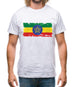 Ethiopia Grunge Style Flag Mens T-Shirt