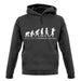 Evolution Of Woman American Football unisex hoodie