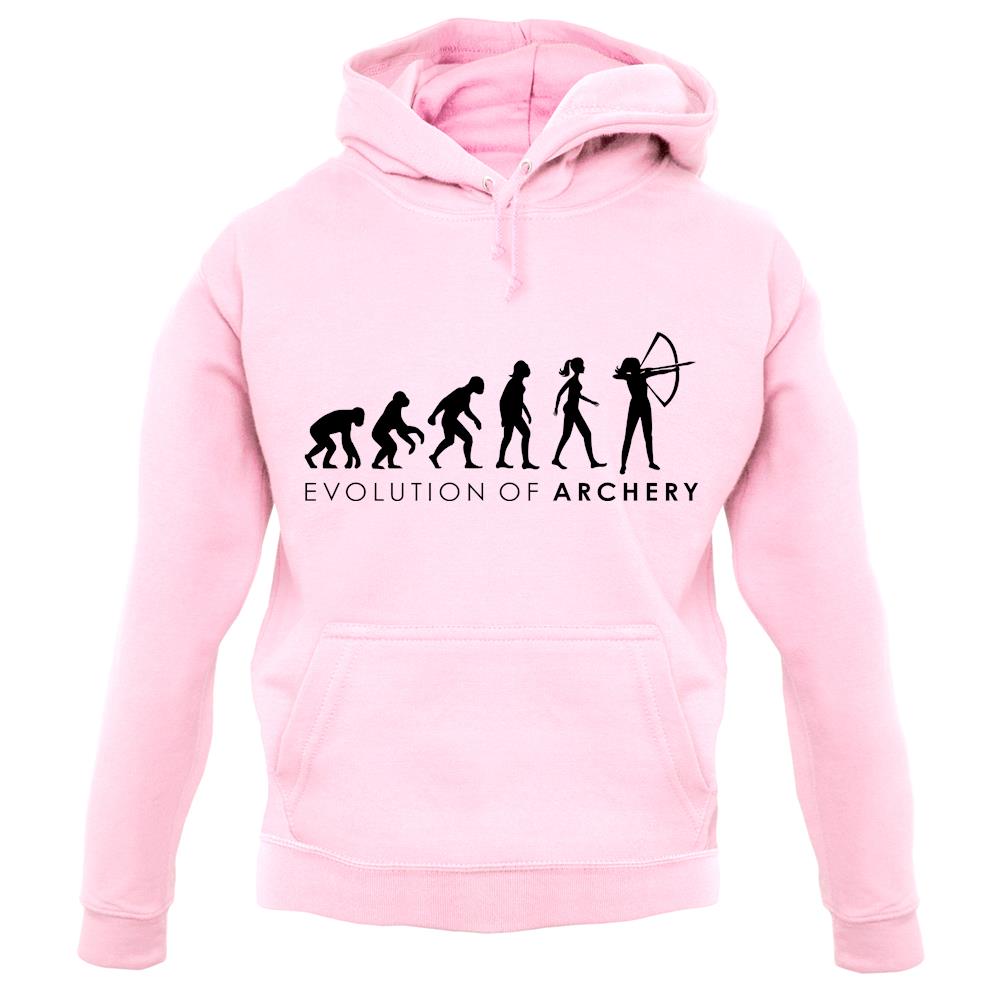 Evolution Of Woman Archery unisex hoodie
