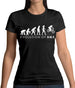 Evolution Of Woman Bmx Womens T-Shirt