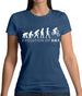 Evolution Of Woman Bmx Womens T-Shirt