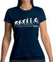 Evolution Of Woman Bmx Womens T-Shirt