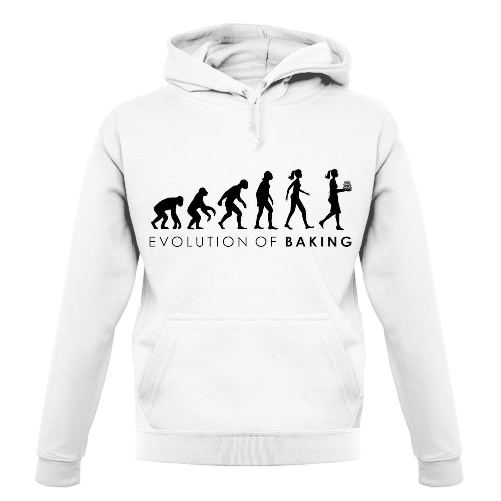 Evolution Of Woman Baking unisex hoodie
