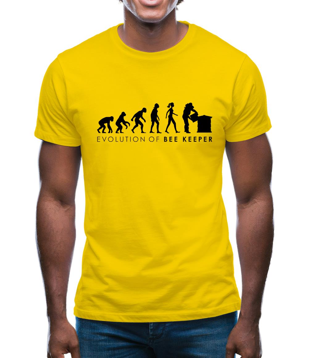 Evolution Of Woman Beekeeper Mens T-Shirt