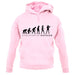 Evolution Of Woman Biathlon unisex hoodie