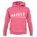 Evolution Of Woman Biathlon unisex hoodie