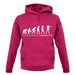 Evolution Of Woman Biathlon unisex hoodie