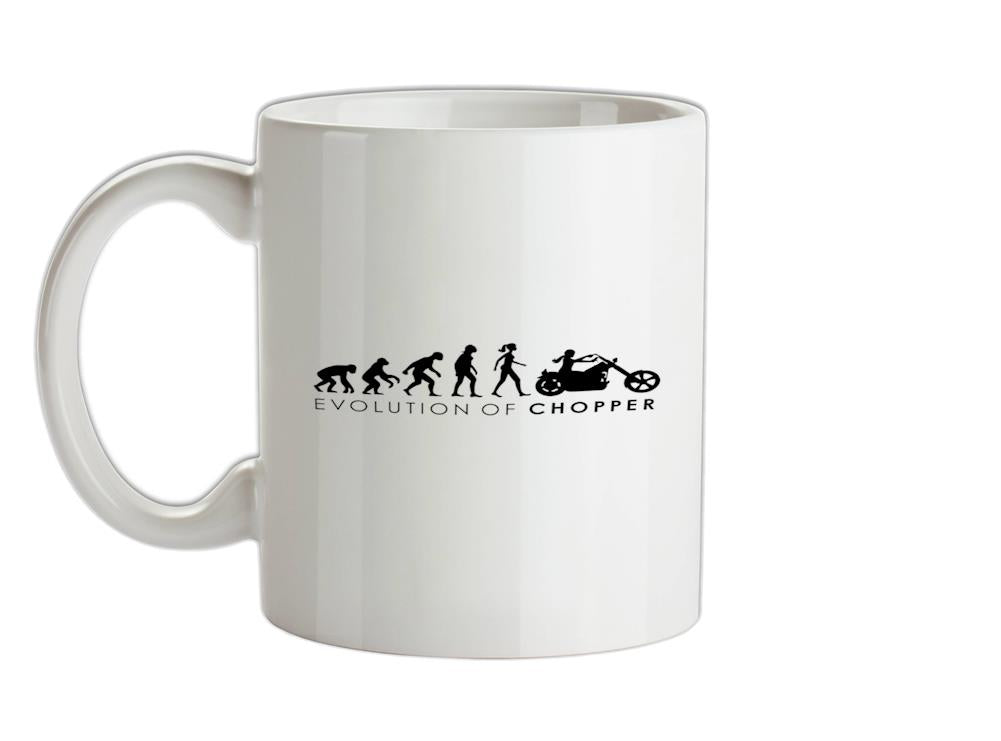 Evolution of Woman Cruiser Ceramic Mug