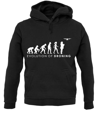 Evolution Of Woman Droning unisex hoodie